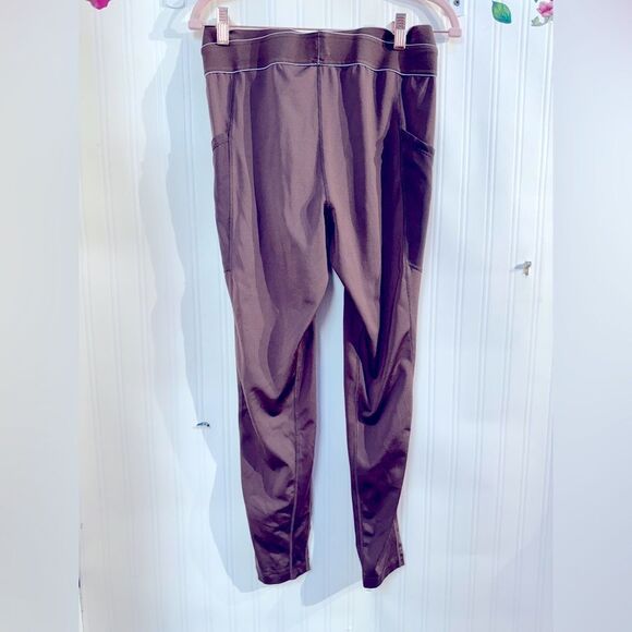 Free People FP movement Maroon leggings Sz M - Picture 5 of 5